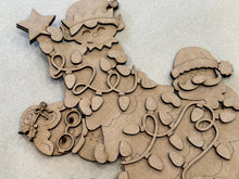 Load image into Gallery viewer, Santa Elf Christmas Tree Standing File SVG, Rudolph, Mrs. Claus, Present, Reindeer, Glowforge, LuckyHeartDesignsCo