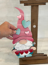 Load image into Gallery viewer, Valentines Gnome for the Birdhouse Interchangeable File SVG, Valentine, Heart, Love Seasonal, Holiday Shapes, Glowforge, LuckyHeartDesignsCo