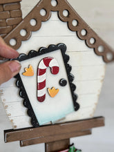 Load image into Gallery viewer, Penguin Christmas for the Birdhouse Interchangeable File SVG, Presents, Seasonal, Holiday Shapes, Glowforge, Laser, LuckyHeartDesignsCo