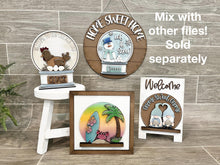 Load image into Gallery viewer, Dinosaur Valentine Snow Globe Interchangeable File SVG, TINY, Glowforge, Rawr, Roar, Love, Heart, Tiered Tray LuckyHeartDesignsCo