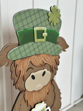 Load image into Gallery viewer, Porch Highland St. Patrick's Day Interchangeable Hats File SVG, (hat only) Seasonal, Cow, Holiday Farm Beer, Glowforge, LuckyHeartDesignsCo