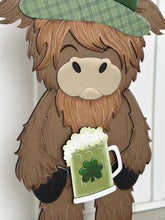 Load image into Gallery viewer, Porch Highland St. Patrick's Day Interchangeable Hats File SVG, (hat only) Seasonal, Cow, Holiday Farm Beer, Glowforge, LuckyHeartDesignsCo
