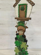 Load image into Gallery viewer, Highland St. Patrick's Day for the Birdhouse Interchangeable File SVG, Leprechaun Holiday Shapes, Glowforge, Laser, LuckyHeartDesignsCo