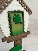 Load image into Gallery viewer, Gnome Leprechaun St. Patrick's Day for the Birdhouse Interchangeable File SVG, Rainbow Holiday Shapes, Glowforge, Laser, LuckyHeartDesignsCo