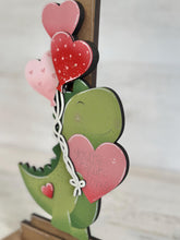Load image into Gallery viewer, Dinosaur Valentine for the Birdhouse Interchangeable File SVG, Valentine, Heart, Love Seasonal, Holiday, Glowforge, LuckyHeartDesignsCo