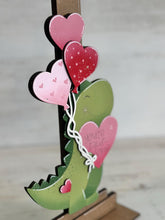 Load image into Gallery viewer, Dinosaur Valentine for the Birdhouse Interchangeable File SVG, Valentine, Heart, Love Seasonal, Holiday, Glowforge, LuckyHeartDesignsCo