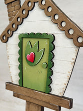 Load image into Gallery viewer, Dinosaur Valentine for the Birdhouse Interchangeable File SVG, Valentine, Heart, Love Seasonal, Holiday, Glowforge, LuckyHeartDesignsCo