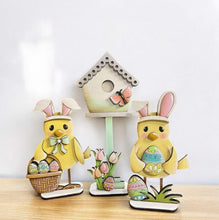 Load image into Gallery viewer, Easter Bird Standing File SVG, Glowforge, Chicks, Basket, Tiered Tray, Egg, Carrot, Birdhouse, Egg Hunt, LuckyHeartDesignsCo