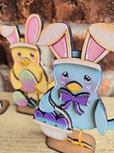 Load image into Gallery viewer, Easter Bird Standing File SVG, Glowforge, Chicks, Basket, Tiered Tray, Egg, Carrot, Birdhouse, Egg Hunt, LuckyHeartDesignsCo