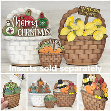 Load image into Gallery viewer, Braided Flower Basket Interchangeable (Original and TINY) File SVG, Seasonal, Holiday, Picnic, Tiered Tray, Glowforge, LuckyHeartDesignsCo