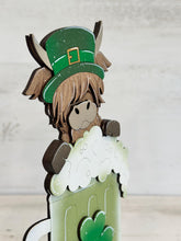 Load image into Gallery viewer, Highland Beer St. Patrick's Day Standing File SVG, Lucky, Farm, Clover, Leprechaun, Glowforge LuckyHeartDesignsCo