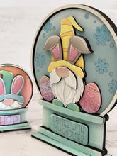 Load image into Gallery viewer, Easter Bunny Gnome Snow Globe Interchangeable File SVG, Glowforge, Spring, Easter Eggs, Tiered Tray LuckyHeartDesignsCo
