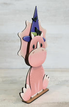 Load image into Gallery viewer, Dinosaur Trio Animal Hats Interchangeable File SVG, T-rex, Triceratops , Brachiosaurus , Holiday, Glowforge, LuckyHeartDesignsCo