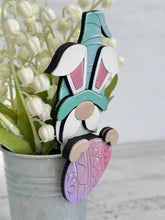 Load image into Gallery viewer, Easter Gnome Mug Hugger File SVG, Glowforge Egg, Spring, Bunny, Nerdy, Floppy, Tiered, Tray Decor, Plant Topper, Gift, LuckyHeartDesignsCo