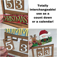 Load image into Gallery viewer, Count Down Flower Basket Interchangeable (Original and TINY) File SVG, Holiday, Calendar Flower Tiered Tray, Glowforge, LuckyHeartDesignsCo