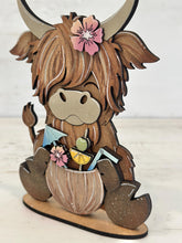 Load image into Gallery viewer, Highland Summer Beach Standing File SVG, Glowforge, Swim, Tropical, Coconut, Cow, Farm, Beach, Tiered Tray LuckyHeartDesignsCo