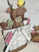 Load image into Gallery viewer, Highland Ice Cream Summer For The Flower Basket Interchangeable File SVG TINY Beach Sunshine Tiered Tray, Glowforge, LuckyHeartDesignsCo