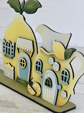 Load image into Gallery viewer, Lemon Standing Houses File SVG, Glowforge, Summer, Spring, Fruit, Lemonade, LuckyHeartDesignsCo