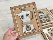 Load image into Gallery viewer, Coffee House Wall Sign Set File SVG, Glowforge, Bundle Coffee Mug, Pot, Cups, Door Hanger, LuckyHeartDesignsCo