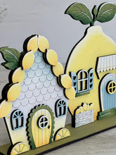 Load image into Gallery viewer, Lemon Standing Houses File SVG, Glowforge, Summer, Spring, Fruit, Lemonade, LuckyHeartDesignsCo