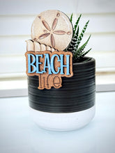 Load image into Gallery viewer, Summer Mug Hugger Bundle File SVG, Glowforge, Watermelon, Sun, Flip Flops, Popsicle, Tiered Tray, Plant Topper, Gift, LuckyHeartDesignsCo