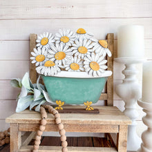 Load image into Gallery viewer, Bathtub Flower Basket Interchangeable (Original and TINY) File SVG, Bathroom, Tiered Tray, Glowforge, LuckyHeartDesignsCo
