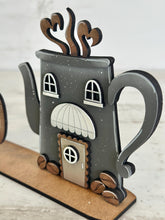 Load image into Gallery viewer, Coffee Standing House File SVG, Glowforge, Bundle Coffee Mug, Pot, Cups, Door Hanger, LuckyHeartDesignsCo