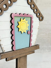 Load image into Gallery viewer, Summer Gnome for the Birdhouse Interchangeable File SVG, Glowforge, Beach, Pool, Swim, Sun, LuckyHeartDesignsCo