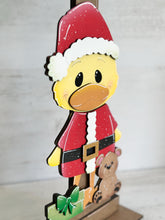 Load image into Gallery viewer, Christmas Duck for the Birdhouse Interchangeable File SVG, Presents Reindeer Santa, Seasonal, Holiday, Glowforge, Laser, LuckyHeartDesignsCo