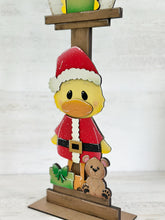 Load image into Gallery viewer, Christmas Duck for the Birdhouse Interchangeable File SVG, Presents Reindeer Santa, Seasonal, Holiday, Glowforge, Laser, LuckyHeartDesignsCo