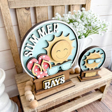 Load image into Gallery viewer, Summer Fun Snow Globe Interchangeable File SVG, TINY, Glowforge, Flip Flops, Sunglasses, Sun, Tiered Tray LuckyHeartDesignsCo
