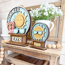 Load image into Gallery viewer, Summer Fun Snow Globe Interchangeable File SVG, TINY, Glowforge, Flip Flops, Sunglasses, Sun, Tiered Tray LuckyHeartDesignsCo