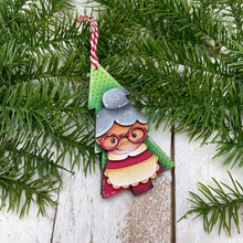 Load image into Gallery viewer, Christmas Friends Tree Ornament File SVG, Santa, Rudolph, Elf, Penguin, Claus, Snowman, Gingerbread, Stocking Glowforge, LuckyHeartDesignsCo