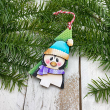 Load image into Gallery viewer, Christmas Friends Tree Ornament File SVG, Santa, Rudolph, Elf, Penguin, Claus, Snowman, Gingerbread, Stocking Glowforge, LuckyHeartDesignsCo