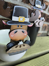 Load image into Gallery viewer, Thanksgiving Moose Mug Hugger File SVG, Glowforge Tiered Tray, Decor Holiday, Pie, Turkey, Plant Hugger Trick or Treat, LuckyHeartDesignsCo
