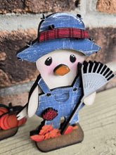 Load image into Gallery viewer, Fall Bird Standing File SVG, Glowforge, Pumpkin, Farm, Sweater, Leaves, Birdhouse, Tweet, Tiered Tray, Birdhouse, LuckyHeartDesignsCo