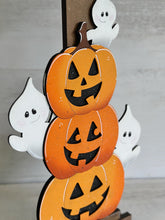 Load image into Gallery viewer, Cute Halloween Ghost Birdhouse Interchangeable File SVG, Glowforge, Pumpkin Trick or Treat, Seasonal, Holiday Shapes, LuckyHeartDesignsCo