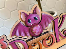 Load image into Gallery viewer, Bat Halloween Shelf Sitter File SVG, Cute, Boo, Spooky, Trick Or Treat Tiered Tray Glowforge, LuckyHeartDesignsCo