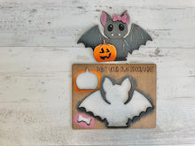 Load image into Gallery viewer, Halloween Pop Out Kids Craft Kit File SVG, Ghost, Bat, Boo, Punch Out, Jack-o-Lantern, Pumpkin, Glowforge, LuckyHeartDesignsCo