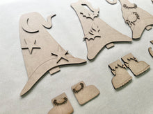 Load image into Gallery viewer, Halloween Long Hat Porch Interchangeable File SVG, ADD ON, Holiday, Seasonal, Witch Bat Skull, Fall, Glowforge, LuckyHeartDesignsCo