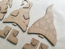 Load image into Gallery viewer, Fall Long Hat Porch Interchangeable File SVG, ADD ON, Holiday, Seasonal, Pumpkin Leaves, Scarecrow, Fall, Glowforge, LuckyHeartDesignsCo