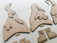 Load image into Gallery viewer, Fall Long Hat Porch Interchangeable File SVG, ADD ON, Holiday, Seasonal, Pumpkin Leaves, Scarecrow, Fall, Glowforge, LuckyHeartDesignsCo