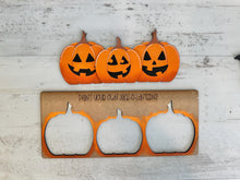 Load image into Gallery viewer, Halloween Pop Out Kids Craft Kit File SVG, Ghost, Bat, Boo, Punch Out, Jack-o-Lantern, Pumpkin, Glowforge, LuckyHeartDesignsCo