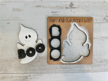 Load image into Gallery viewer, Halloween Pop Out Kids Craft Kit File SVG, Ghost, Bat, Boo, Punch Out, Jack-o-Lantern, Pumpkin, Glowforge, LuckyHeartDesignsCo
