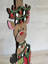 Load image into Gallery viewer, Reindeer Cute Christmas for the Birdhouse Interchangeable File SVG, Presents Rudolph Seasonal Holiday, Glowforge, Laser, LuckyHeartDesignsCo