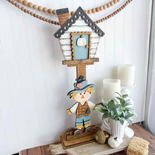 Load image into Gallery viewer, Scarecrow Fall for the Birdhouse Interchangeable File SVG, Glowforge, Fall, Leaf, Seasonal, Holiday Shapes, LuckyHeartDesignsCo