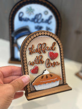 Load image into Gallery viewer, Pearl Table Top Tall Arch Sign Interchangeable File SVG, TINY, FRAME only, Glowforge, Seasonal, Holiday, Tiered Tray LuckyHeartDesignsCo