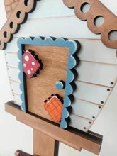 Load image into Gallery viewer, Bear Fall Birdhouse Interchangeable File SVG, Glowforge, Corn, Leaves, Leaf, Scarecrow, Pumpkin, Holiday Shapes, LuckyHeartDesignsCo