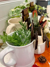 Load image into Gallery viewer, Thanksgiving Mug Hugger Bundle File SVG, Glowforge Tiered Tray, Tray Decor, Pumpkin, Pie, Turkey, Coffee Gift, Topper, LuckyHeartDesignsCo