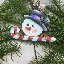 Load image into Gallery viewer, Snowman Cute Christmas Ornament File SVG, Glowforge, Santa, Reindeer, Candy Cane, Snowmen, Elf, Rudolph, Wreath, LuckyHeartDesignsCo